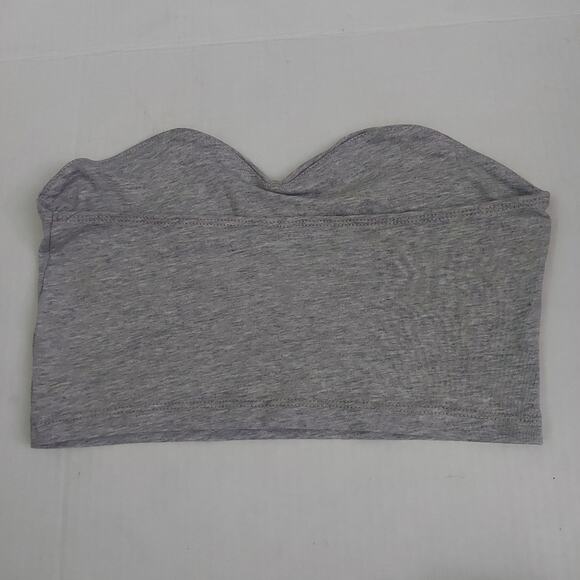 ASOS Gray The Crop Bandeau NEW Coquette Girl Bratz Cosplay Fairycore Festival - Picture 2 of 8